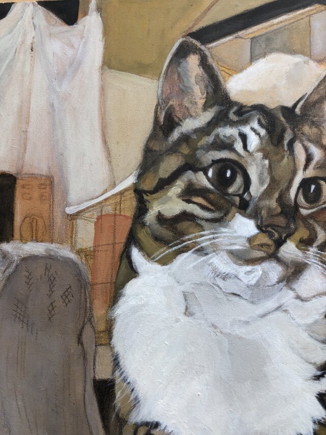 グリコ 」猫イラスト（原画） | iichi 日々の暮らしを心地よくする