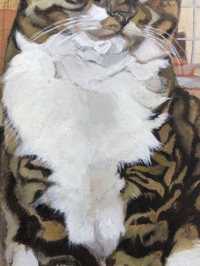 グリコ 」猫イラスト（原画） | iichi 日々の暮らしを心地よくする