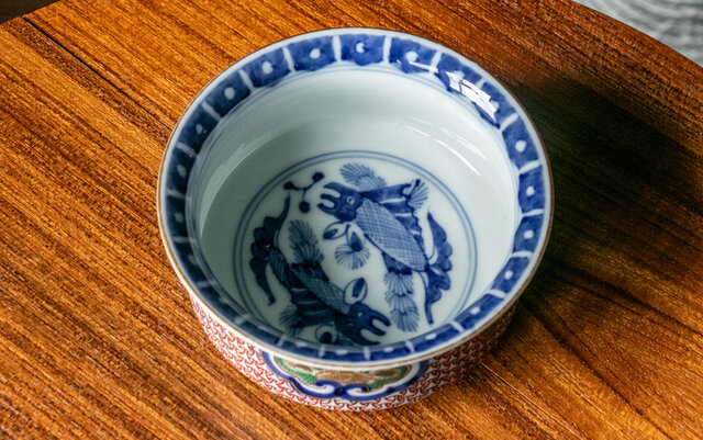 古伊万里 金襴手 唐華双魚文 向付 明治時代 E055 | iichi 日々の暮らし