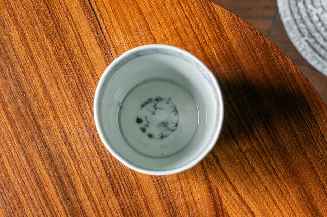 古伊万里 染付 蛸唐草三友文 蕎麦猪口 江戸後期 D430 | iichi