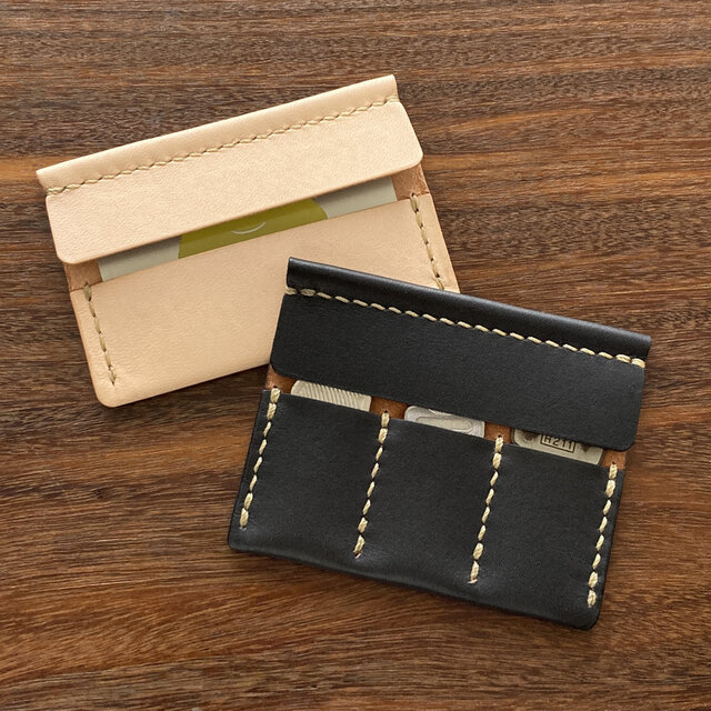 草木染め革丨鍵3本丨薄型キーケース【zlat3/ずらっと3】ログ