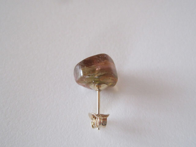 ウォーターメロントルマリンのピアス/Brazill 14kgf 片耳 | iichi 日々