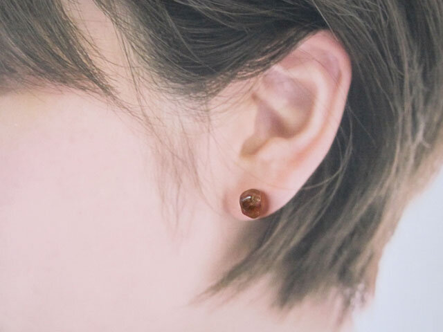 ウォーターメロントルマリンのピアス/Brazill 14kgf 片耳 | iichi 日々