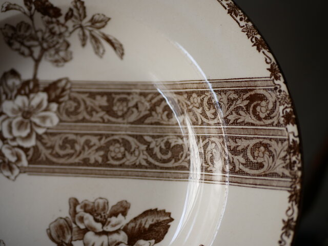 希少】フランスアンティーク エミールブルジョワ あざみのプレート