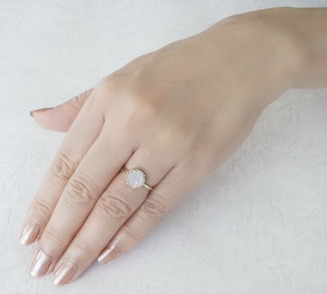 10Kドルジーアゲートリング | iichi 日々の暮らしを心地よくする