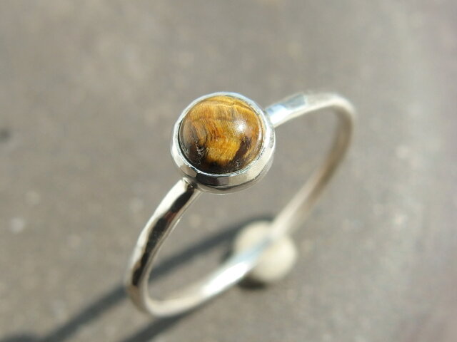 ビンテージ リング 天然石 ブルータイガーアイ カボッション SILVER 刻印 楽天市場】ブルータイガーアイ×クリスタル リング シルバー 6号〜30号