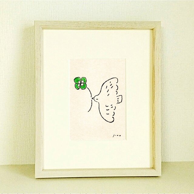 5種の花から選べる絵画「幸せを運ぶ」原画｜向日葵｜クローバー｜プルメリア｜ラベンダー｜スズラン  ※特集掲載作品