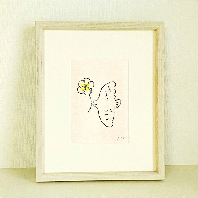 5種の花から選べる絵画「幸せを運ぶ」原画｜向日葵｜クローバー｜プルメリア｜ラベンダー｜スズラン  ※特集掲載作品