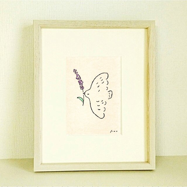 5種の花から選べる絵画「幸せを運ぶ」原画｜向日葵｜クローバー｜プルメリア｜ラベンダー｜スズラン  ※特集掲載作品