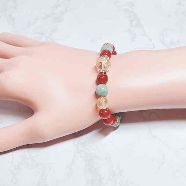 還暦祝いに◎長寿・健康で安定した生活へ◎龍水晶 赤メノウ 翡翠