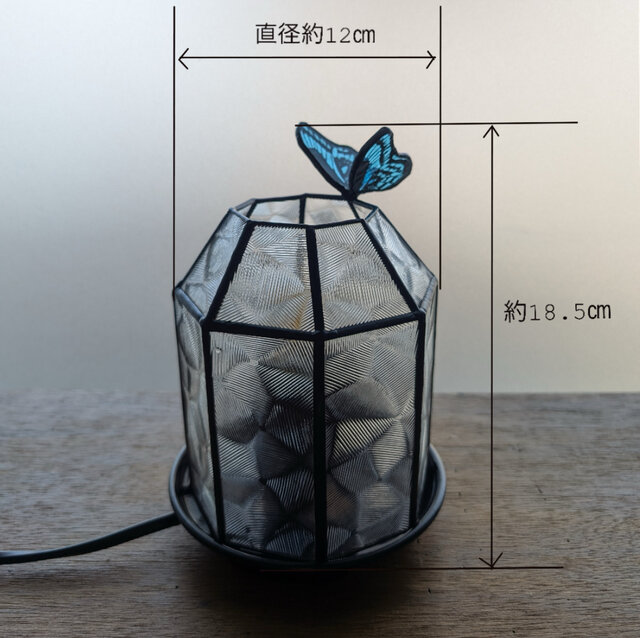 ステンドグラスライト LEDライト【蒼蝶】 | iichi 日々の暮らし