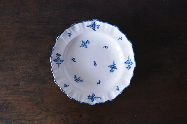 Moustiers ムスティエ 小枝柄 シェルリム 皿 深皿 平皿 φ24.3cm