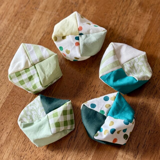 中身なし！お手玉の皮＜5個分セット＞⑥