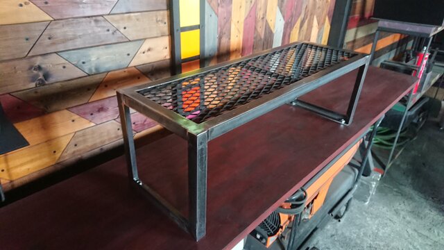 無塗装でアイアンなシューズラック♪ 300×900×300mm Π型 | iichi