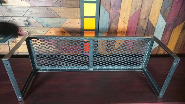 無塗装でアイアンなシューズラック♪ 300×900×300mm Π型 | iichi