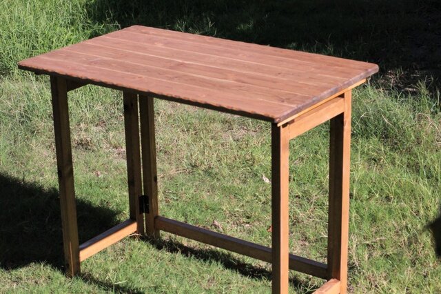 折りたたみテーブル 作業テーブル デスク アンティーク風 キャンプ