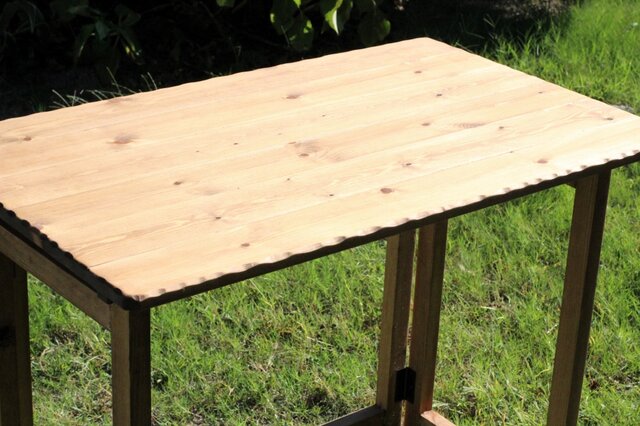 折りたたみテーブル 作業テーブル デスク アンティーク風