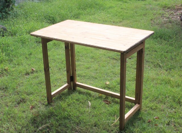 折りたたみテーブル 作業テーブル デスク アンティーク風