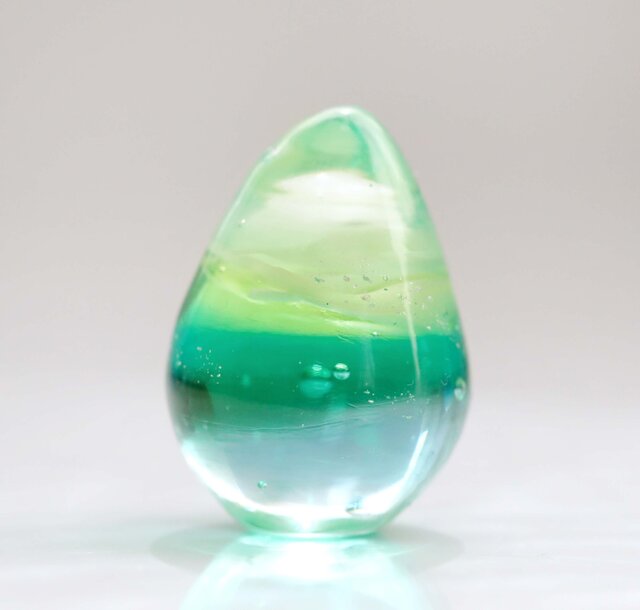 ひなすけ スウェーデン製 クリアガラス馬のオブジェ ガラスの雫の