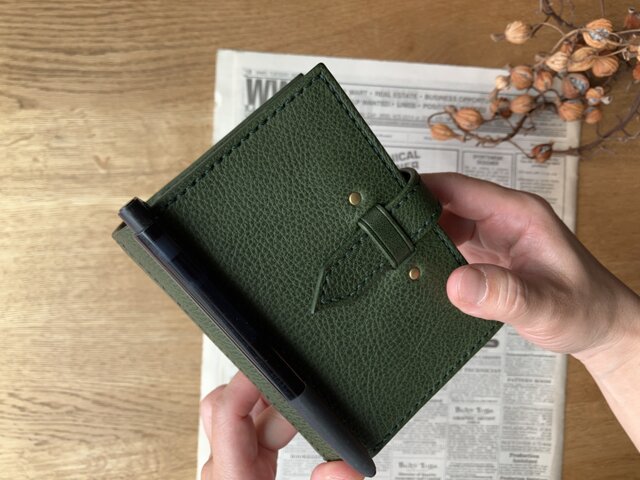 トラベラーズノートカバー／パスポートサイズ／革／グレー | iichi