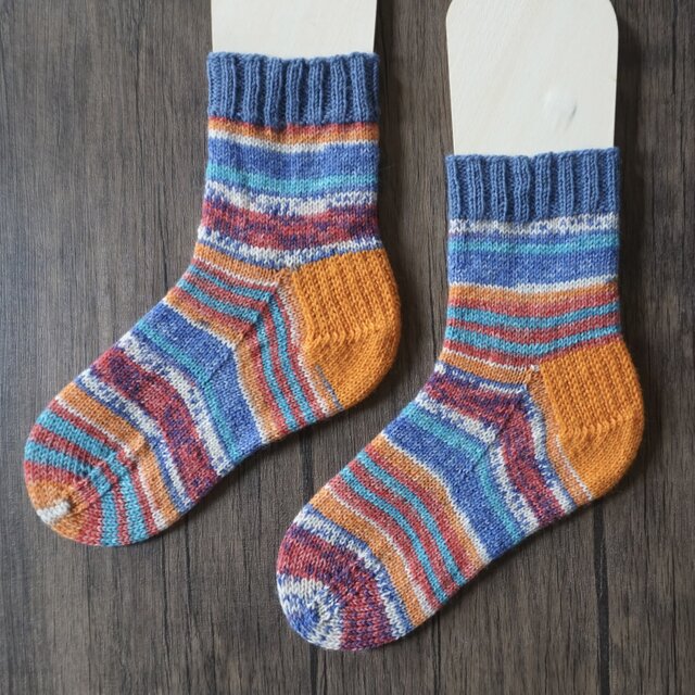 手編みの靴下 バタフライ