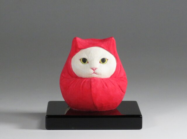 特大　猫型　木製アート彫刻　玄関先など幸せ招く猫 特大 猫型 木製アート彫刻 玄関先など幸せ招く猫