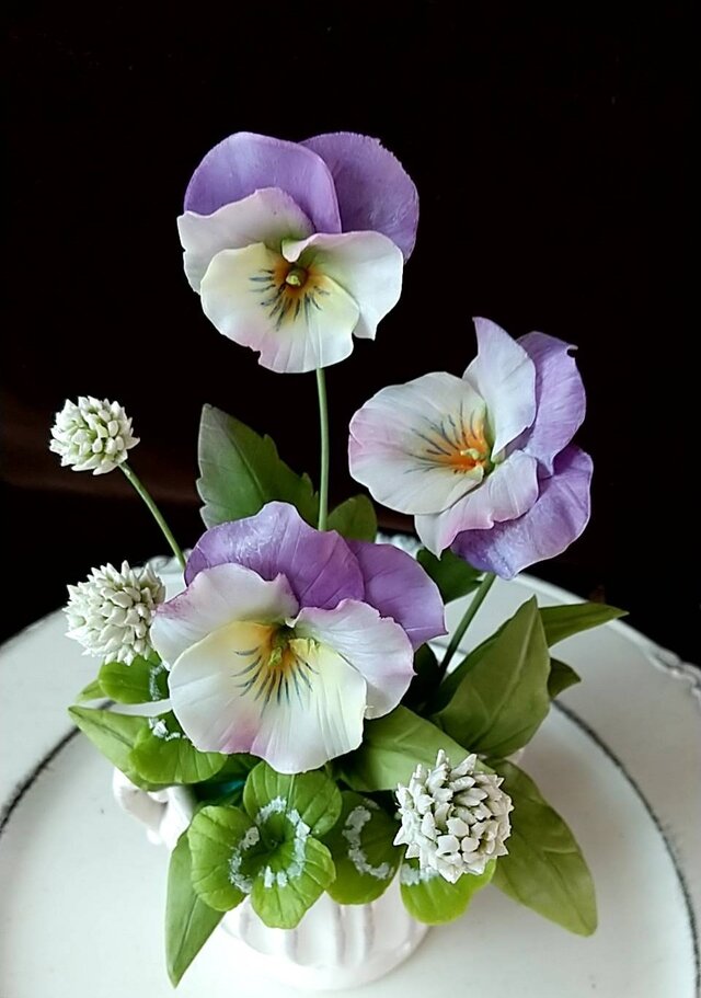 ☆クレイフラワー作品（花摘みー8）☆ | iichi 日々の暮らしを