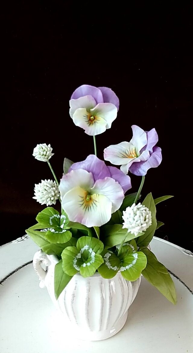 ☆クレイフラワー作品（花摘みー8）☆ | iichi 日々の暮らしを