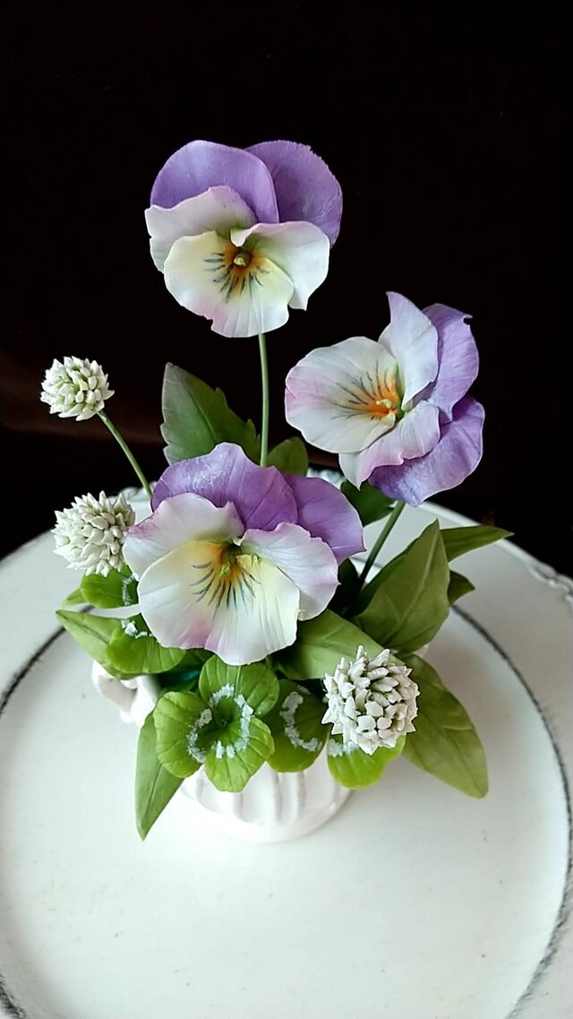 ☆クレイフラワー作品（花摘みー8）☆ | iichi 日々の暮らしを
