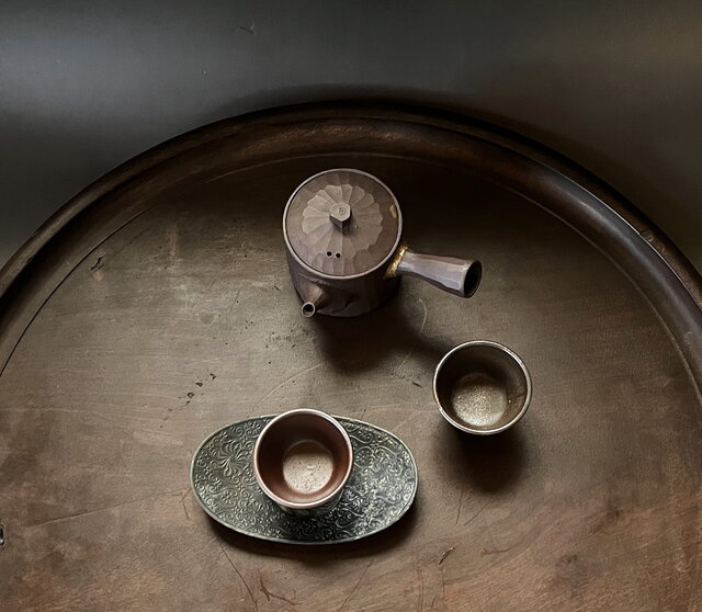 備前焼 木村陶峯 猪口2客 中国茶 煎茶 盃 yk235 | iichi 日々の暮らし