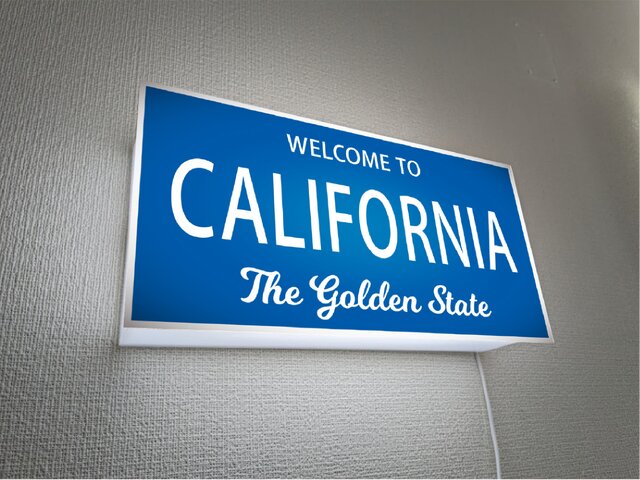 オーダー無料】カリフォルニア ロードサイン 標識 ロサンゼルス 店舗
