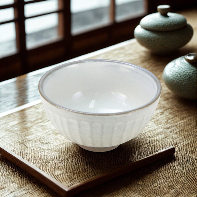 削ぎ渦巻き 飯椀【美濃焼】