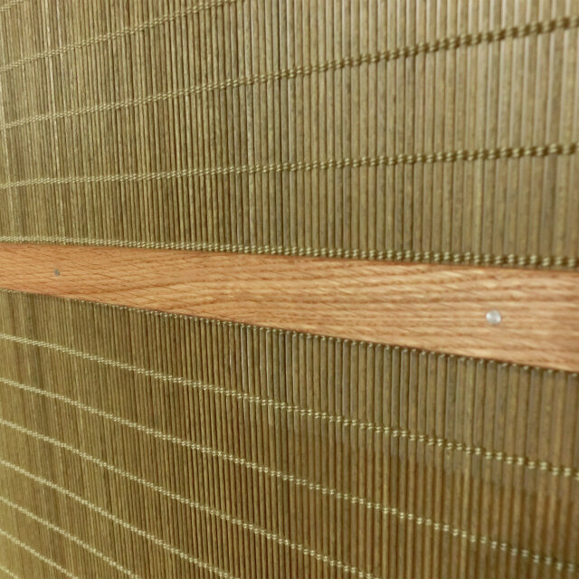 緑茶色 木簾 衝立 楢無垢 オイル仕上げ | iichi 日々の暮らしを