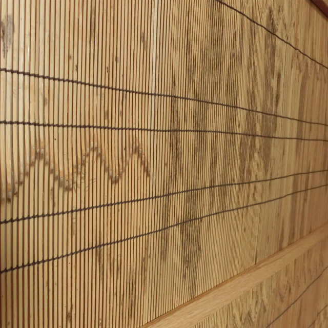 銘竹紋竹 衝立 楢無垢 オイル仕上げ | iichi 日々の暮らしを心地よく