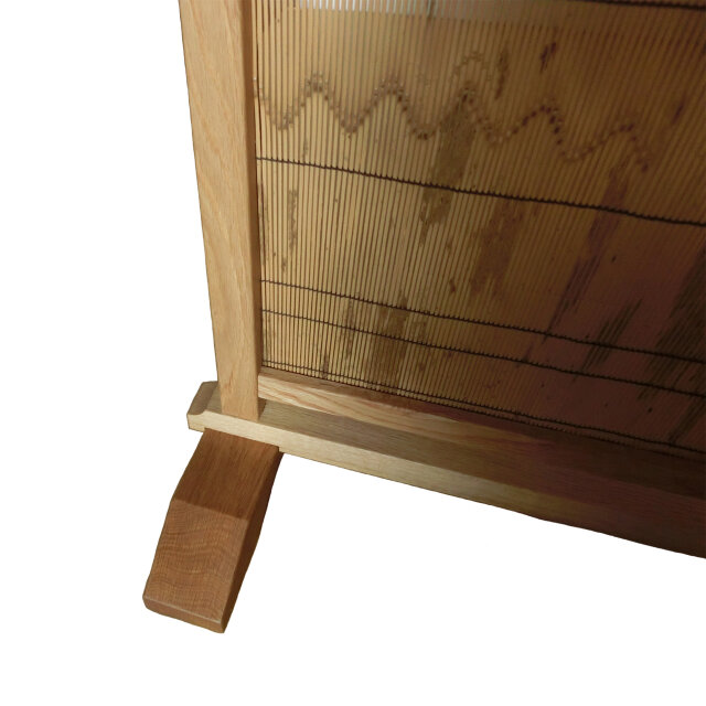 銘竹紋竹 衝立 楢無垢 オイル仕上げ | iichi 日々の暮らしを