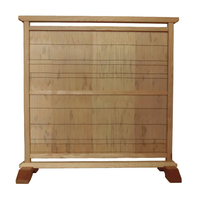 衝立　銘竹紋竹シンプル和風間仕切り和風　１台限定製作　天然杢楢無垢材衝立 衝立 銘竹紋竹シンプル和風間仕切り和風 1台限定製作 天然杢楢