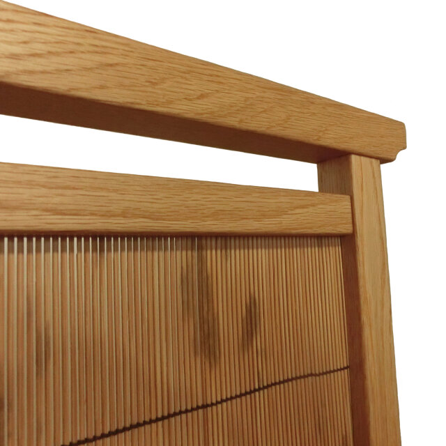 銘竹紋竹 衝立 楢無垢 オイル仕上げ | iichi 日々の暮らしを心地よく