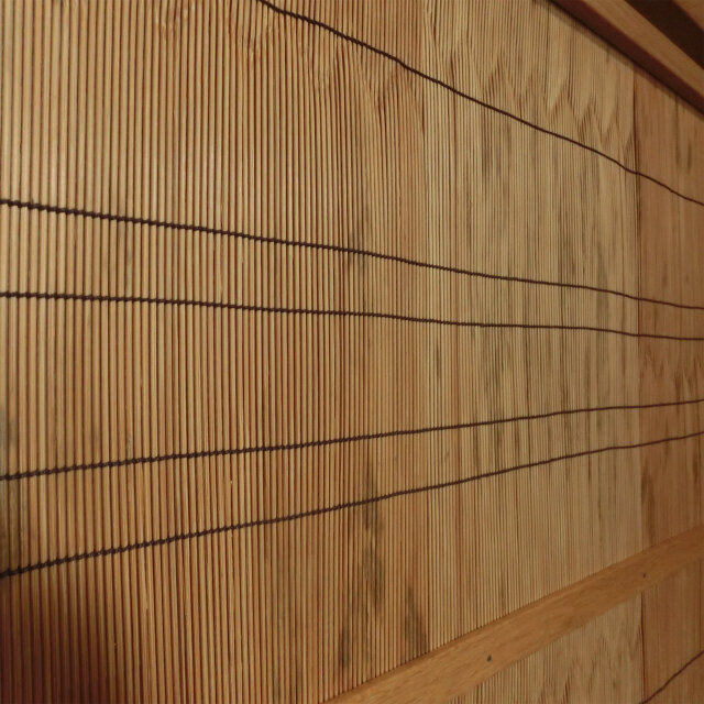 無垢の木x銘竹紋竹の衝立 銘竹紋竹 衝立 楢無垢 オイル仕上げ | iichi 日々の暮らしを