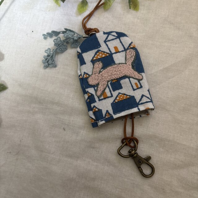 ハンドメイド☆キーケースミナペルホネンランランランhütteパッチ