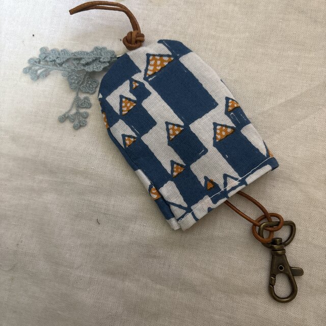 ハンドメイド☆キーケースミナペルホネンランランランhütteパッチ