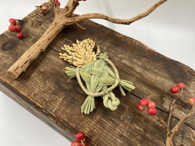 2025年用正月飾り わら細工「亀」 単品 | iichi 日々の暮らしを