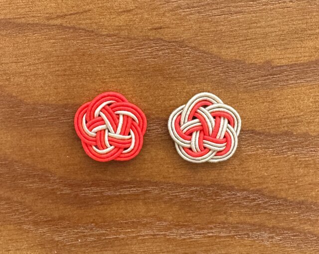 京都絹巻き水引き☆梅結び/オレンジ | iichi 日々の暮らしを心地よく