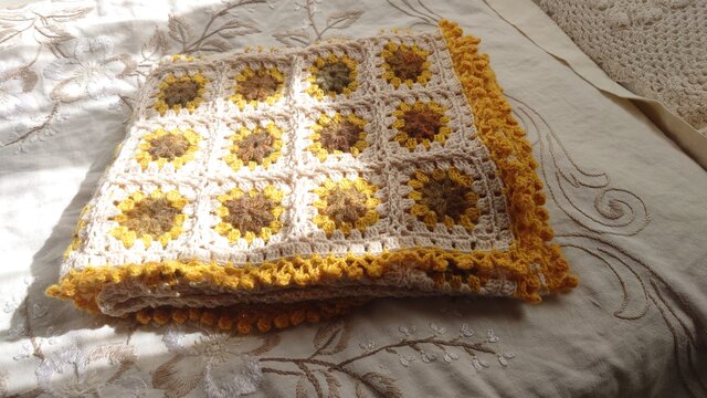 フルオーダー手編みブランケット 財前商品 手編み ブランケットの通販