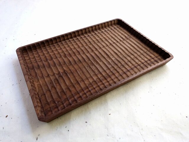 予約商品】我谷盆 ウォルナット 26×18×2cm ナチュラル | iichi 日々の