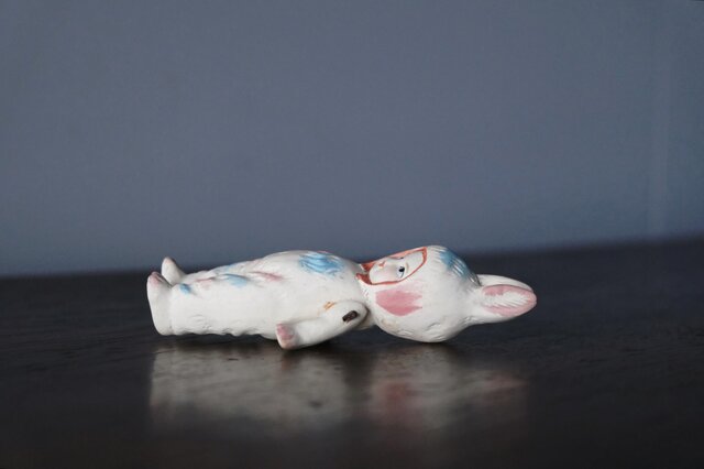 フランスアンティーク うさぎの木製プルトイ✨️ドイツ