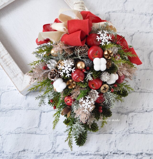 木の実 クリスマス花材 レッド×ナチュラル系 木の実セット クリスマス