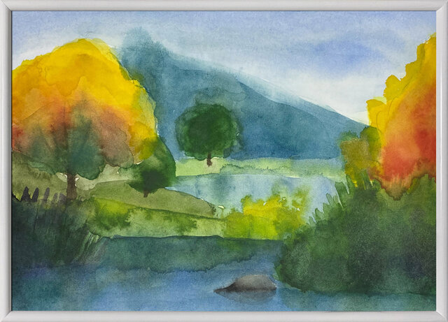 水彩画 風景③ | iichi 日々の暮らしを心地よくするハンドメイドや