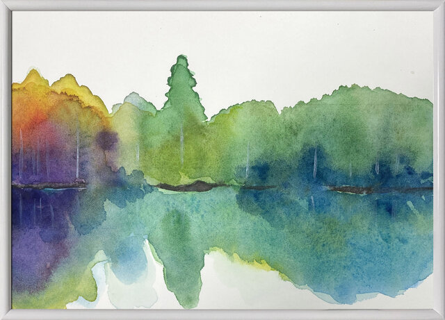 水彩画 風景④ | iichi 日々の暮らしを心地よくするハンドメイドや