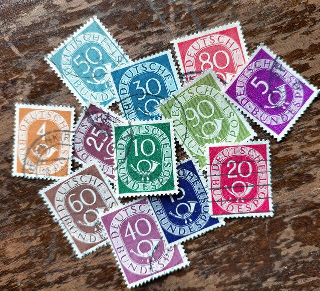 ドイツ古切手（ポストホルン）12枚【Deutschland】DA-STE144 | iichi