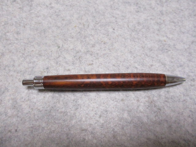 スネークウッド 世界最高材 オイル仕上げ 木軸ボールペン(シャープ